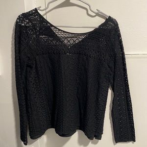 black long-sleeve from Hollister